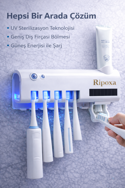 UV Diş Fırçası Sterilizatörü & Otomatik Dispenser