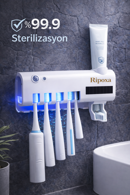 UV Diş Fırçası Sterilizatörü & Otomatik Dispenser